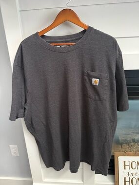 Carhartt Men's XXL Heather brown Pocket T-Shirt - Classic Crew Neck